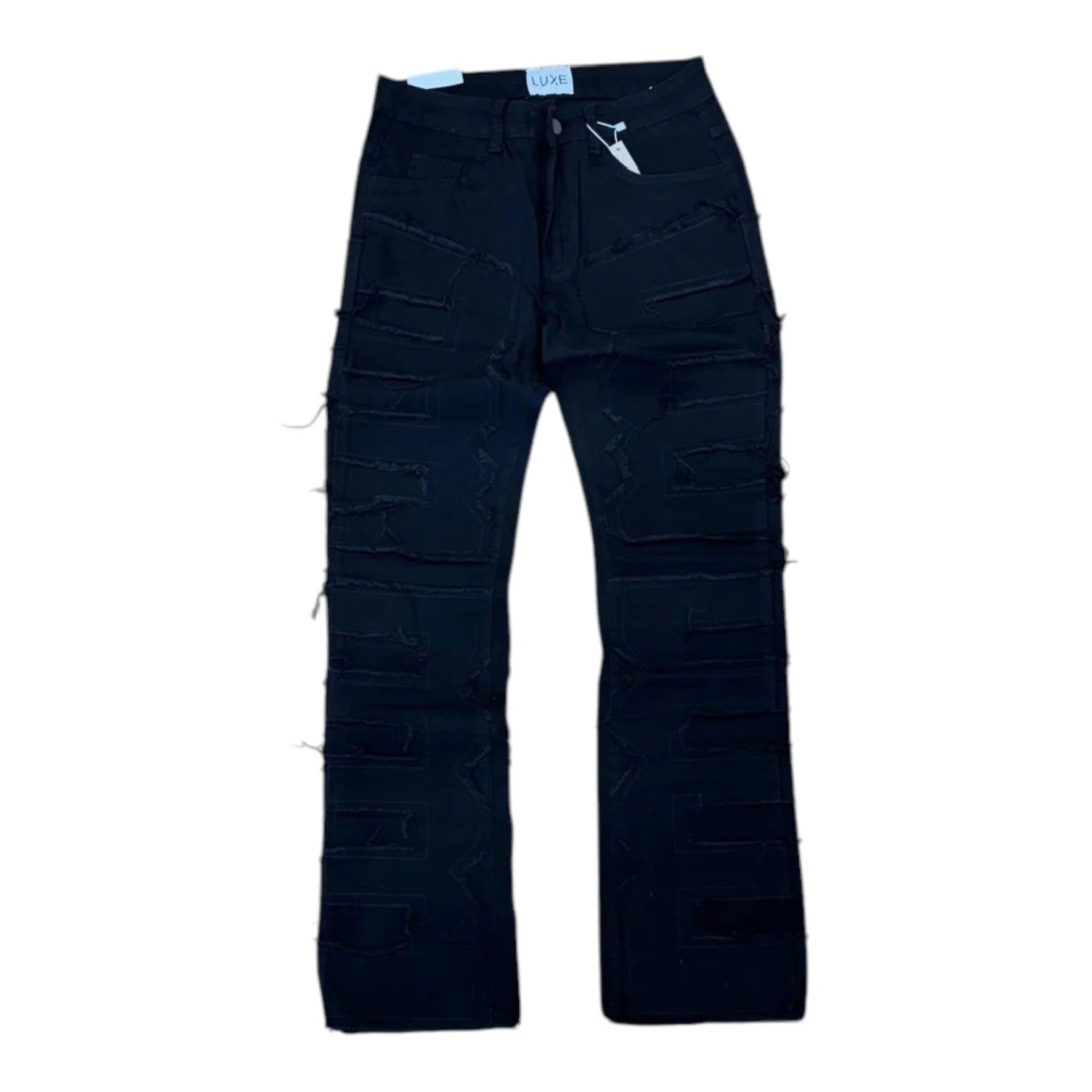 Luxe Kendrick Flare Denim from On Time Fashions – Jeans by LUXE, Birmingham AL’s 1 fashion store and premier destination for streetwear, suits, kids fashion, and big & tall