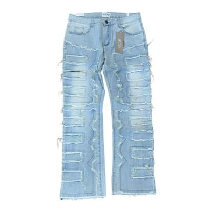 Luxe Kendrick Flare Denim from On Time Fashions – Jeans by LUXE, Birmingham AL’s 1 fashion store and premier destination for streetwear, suits, kids fashion, and big & tall