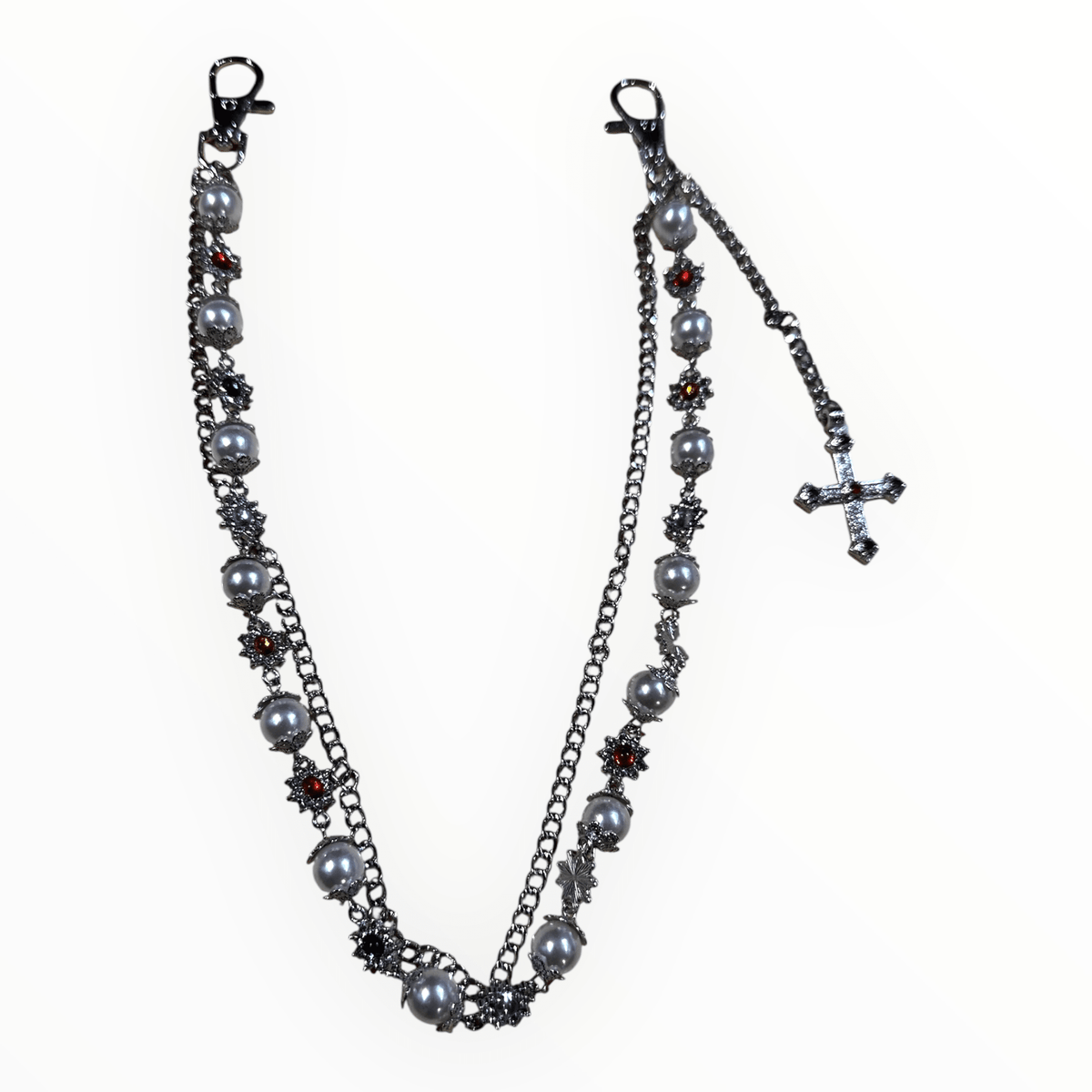 Luxe Pearl Rosary Jean Chain by LUXE