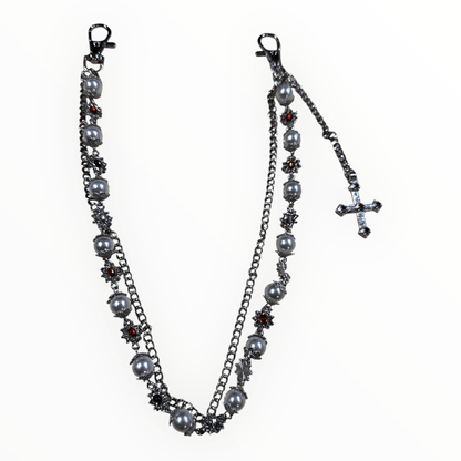 Luxe Pearl Rosary Jean Chain by LUXE