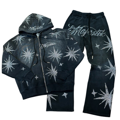 Majestik Shining Star Sweatsuit from On Time Fashions – Sweatsuit by Next Stage Fashion Inc., Birmingham AL’s 1 fashion store and premier destination for streetwear, suits, kids fashion, and big & tall