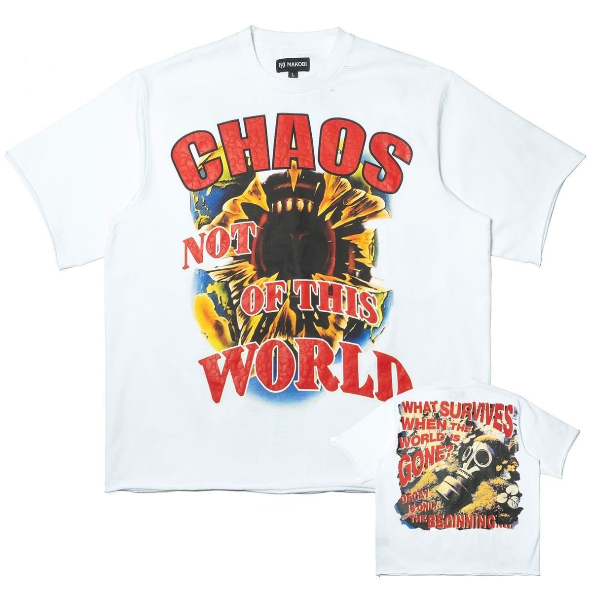 Makobi Chaos Tee from On Time Fashions – T-shirt by Makobi, Birmingham AL’s 1 fashion store and premier destination for streetwear, suits, kids fashion, and big & tall