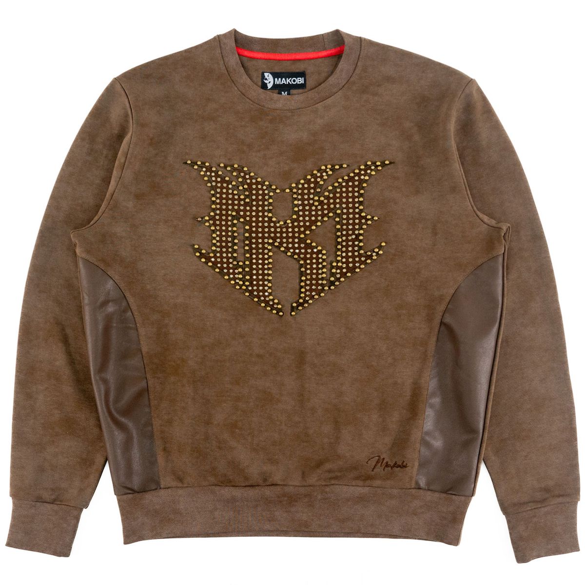Makobi Lorenzino MK Crewneck from On Time Fashions – Sweater by Makobi, Birmingham AL’s 1 fashion store and premier destination for streetwear, suits, kids fashion, and big & tall
