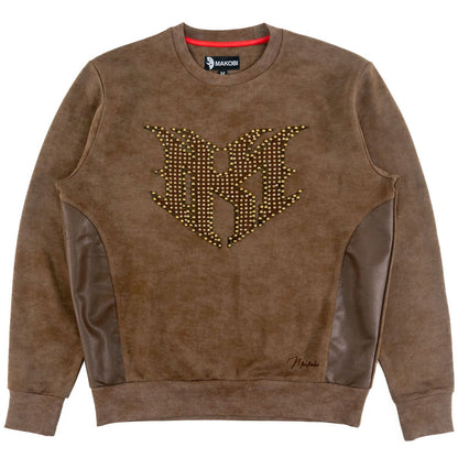 Makobi Lorenzino MK Crewneck from On Time Fashions – Sweater by Makobi, Birmingham AL’s 1 fashion store and premier destination for streetwear, suits, kids fashion, and big & tall