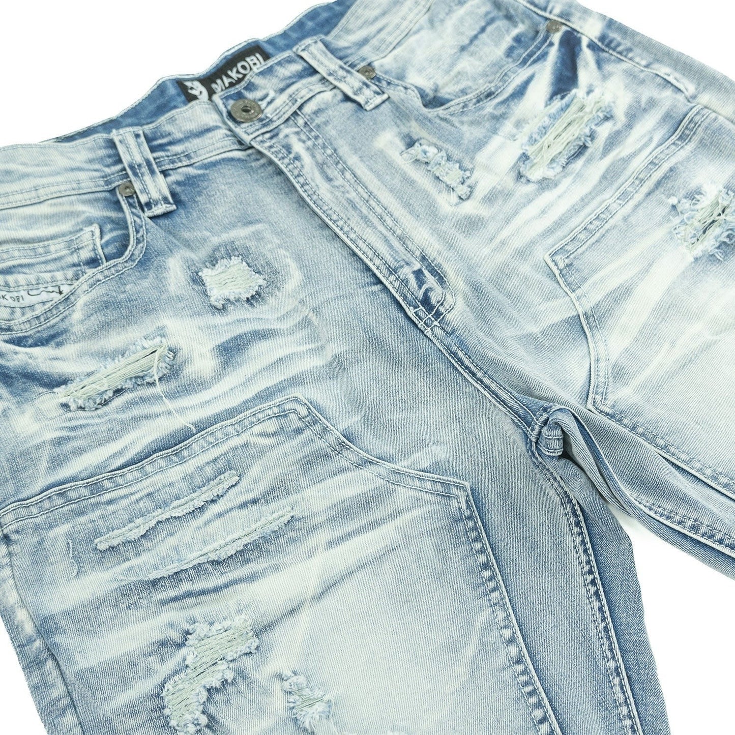 Makobi Prego Denim Shorts from On Time Fashions – Shorts by Makobi, Birmingham AL’s 1 fashion store and premier destination for streetwear, suits, kids fashion, and big & tall