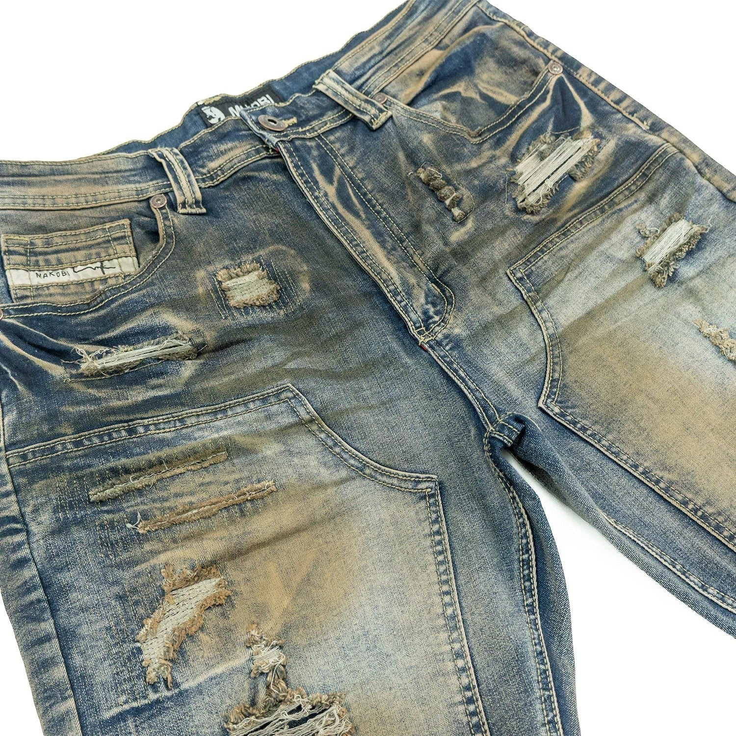 Makobi Prego Denim Shorts from On Time Fashions – Shorts by Makobi, Birmingham AL’s 1 fashion store and premier destination for streetwear, suits, kids fashion, and big & tall