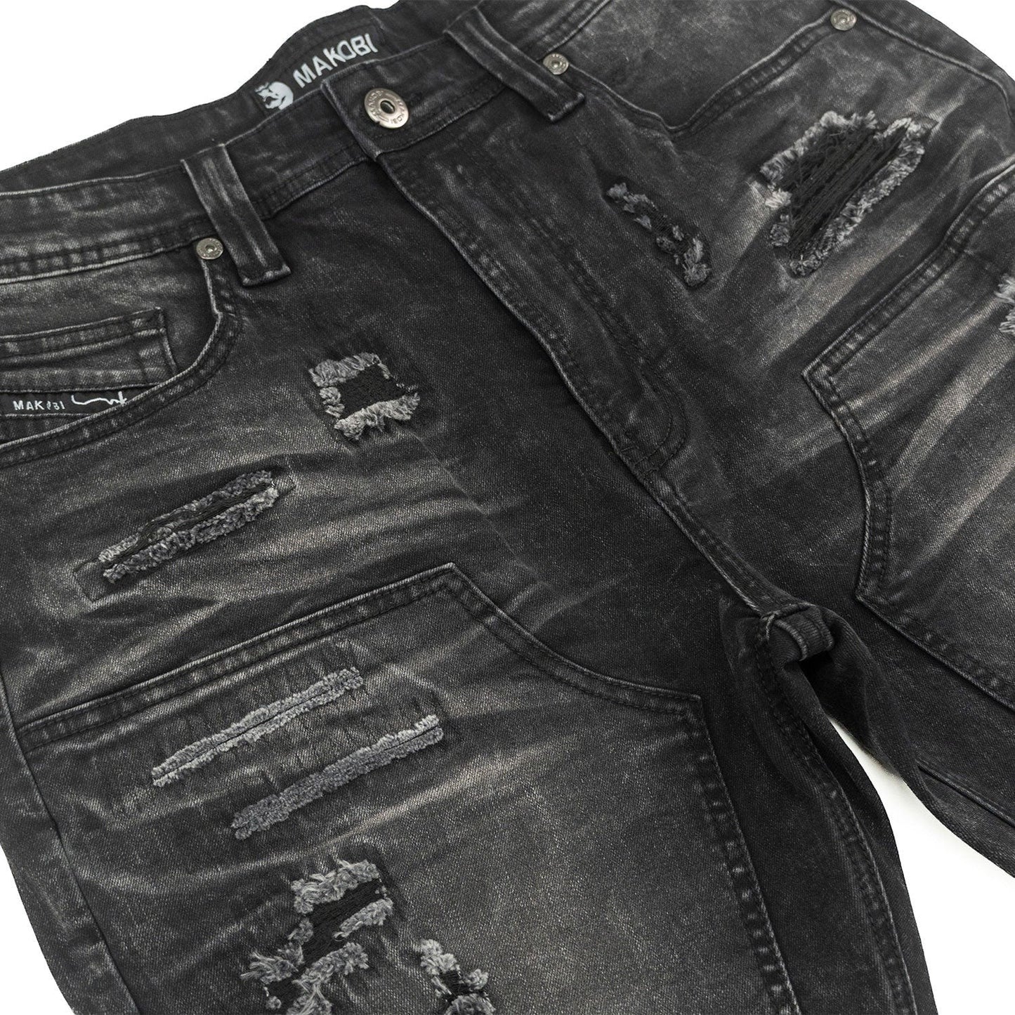 Makobi Prego Denim Shorts from On Time Fashions – Shorts by Makobi, Birmingham AL’s 1 fashion store and premier destination for streetwear, suits, kids fashion, and big & tall
