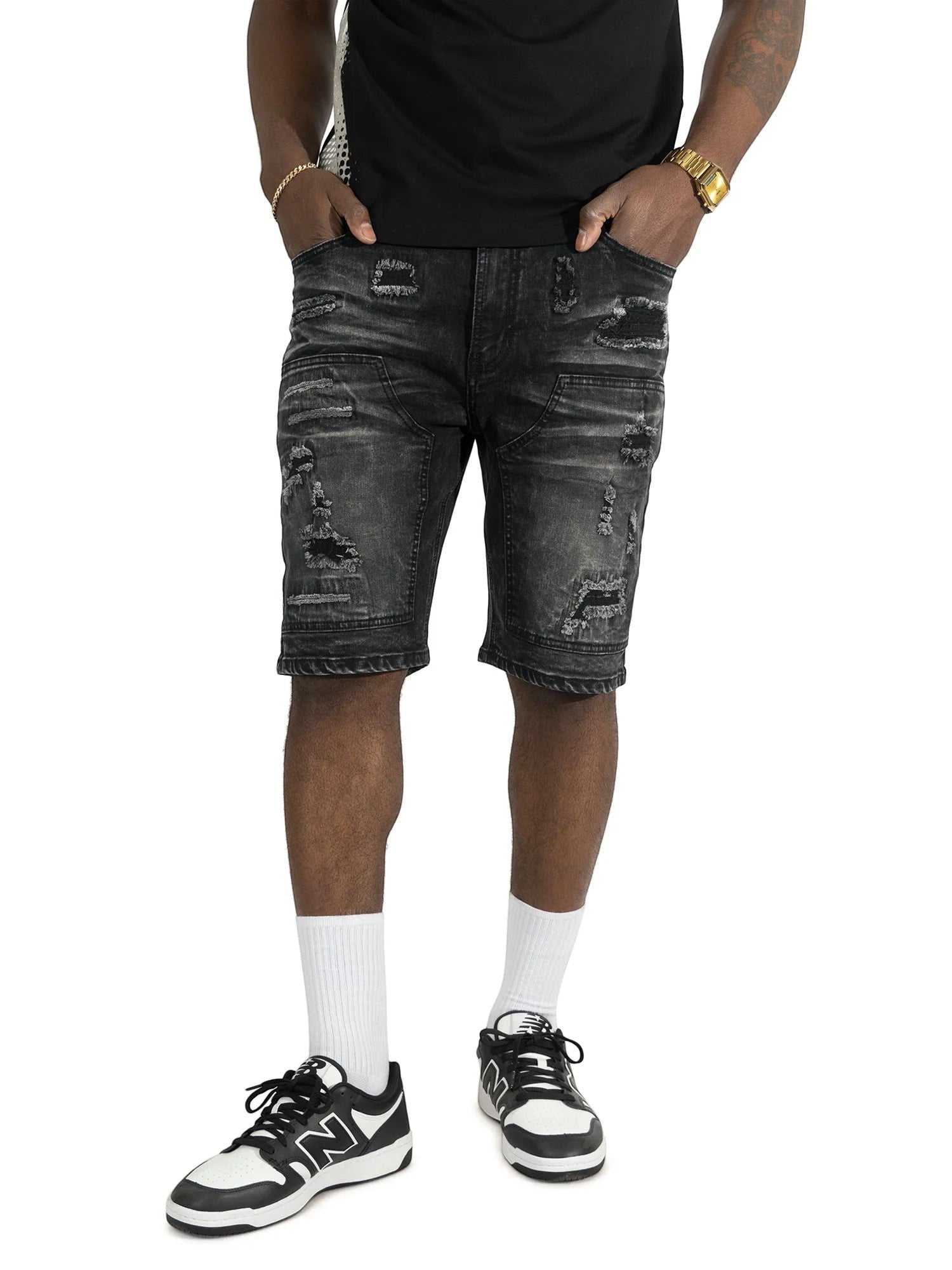 Makobi Prego Denim Shorts from On Time Fashions – Shorts by Makobi, Birmingham AL’s 1 fashion store and premier destination for streetwear, suits, kids fashion, and big & tall