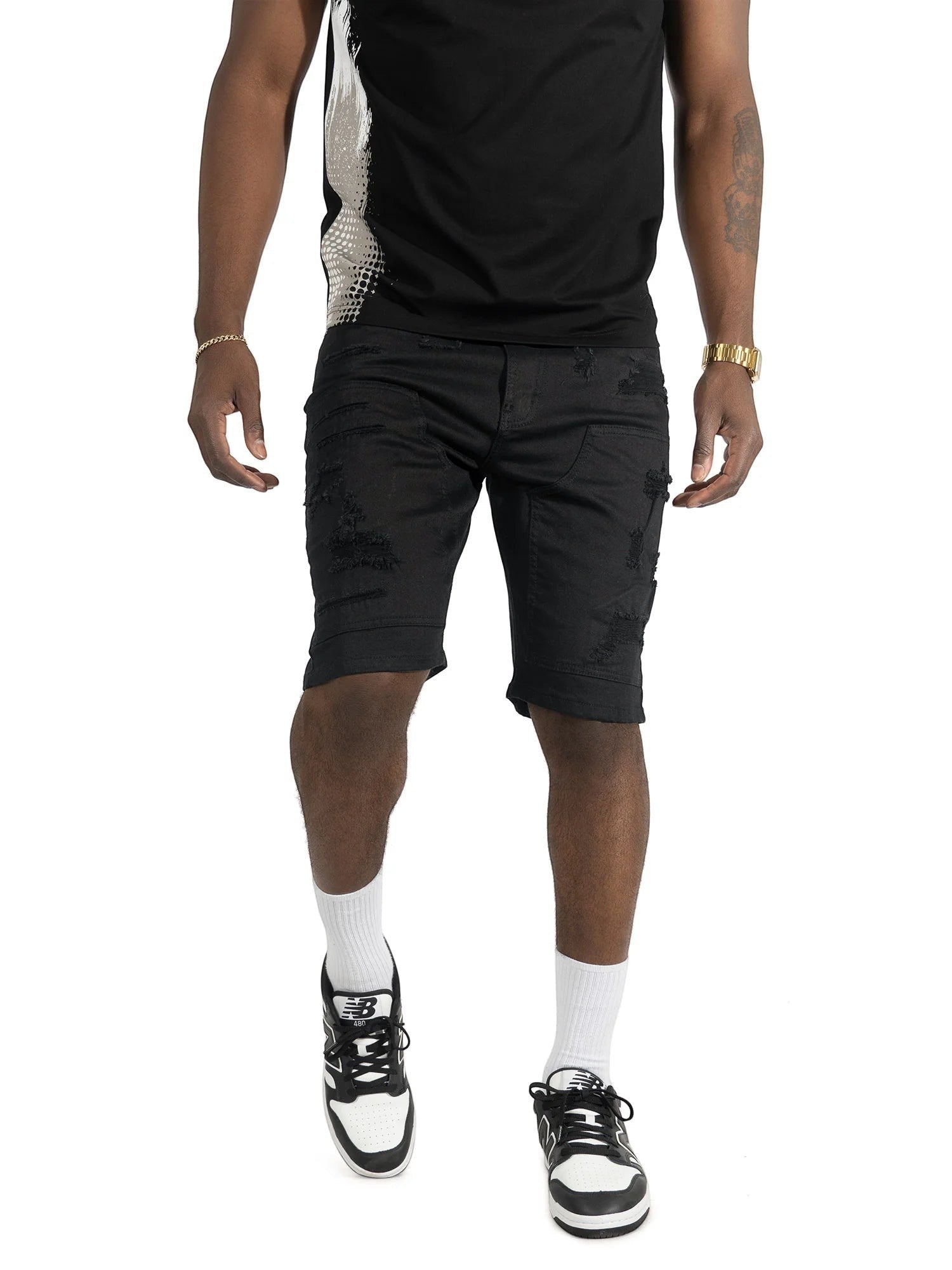 Makobi Prego Denim Shorts from On Time Fashions – Shorts by Makobi, Birmingham AL’s 1 fashion store and premier destination for streetwear, suits, kids fashion, and big & tall