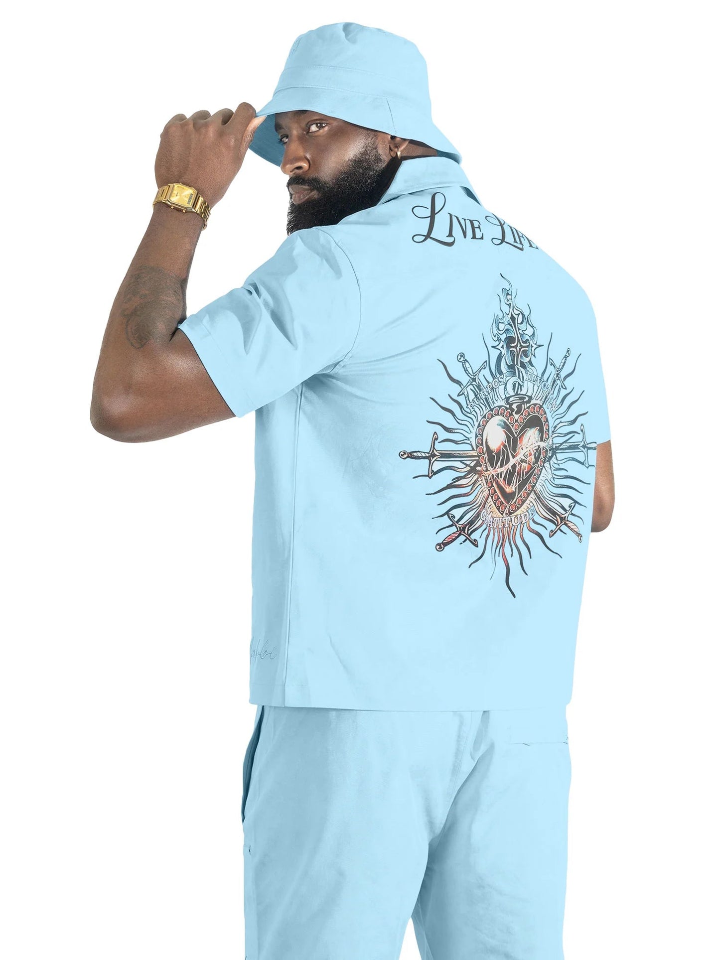 Makobi Vivere Twill Short Set from On Time Fashions – Short Set by Makobi, Birmingham AL’s 1 fashion store and premier destination for streetwear, suits, kids fashion, and big & tall