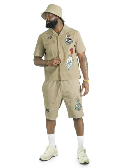 Makobi Vivere Twill Short Set from On Time Fashions – Short Set by Makobi, Birmingham AL’s 1 fashion store and premier destination for streetwear, suits, kids fashion, and big & tall