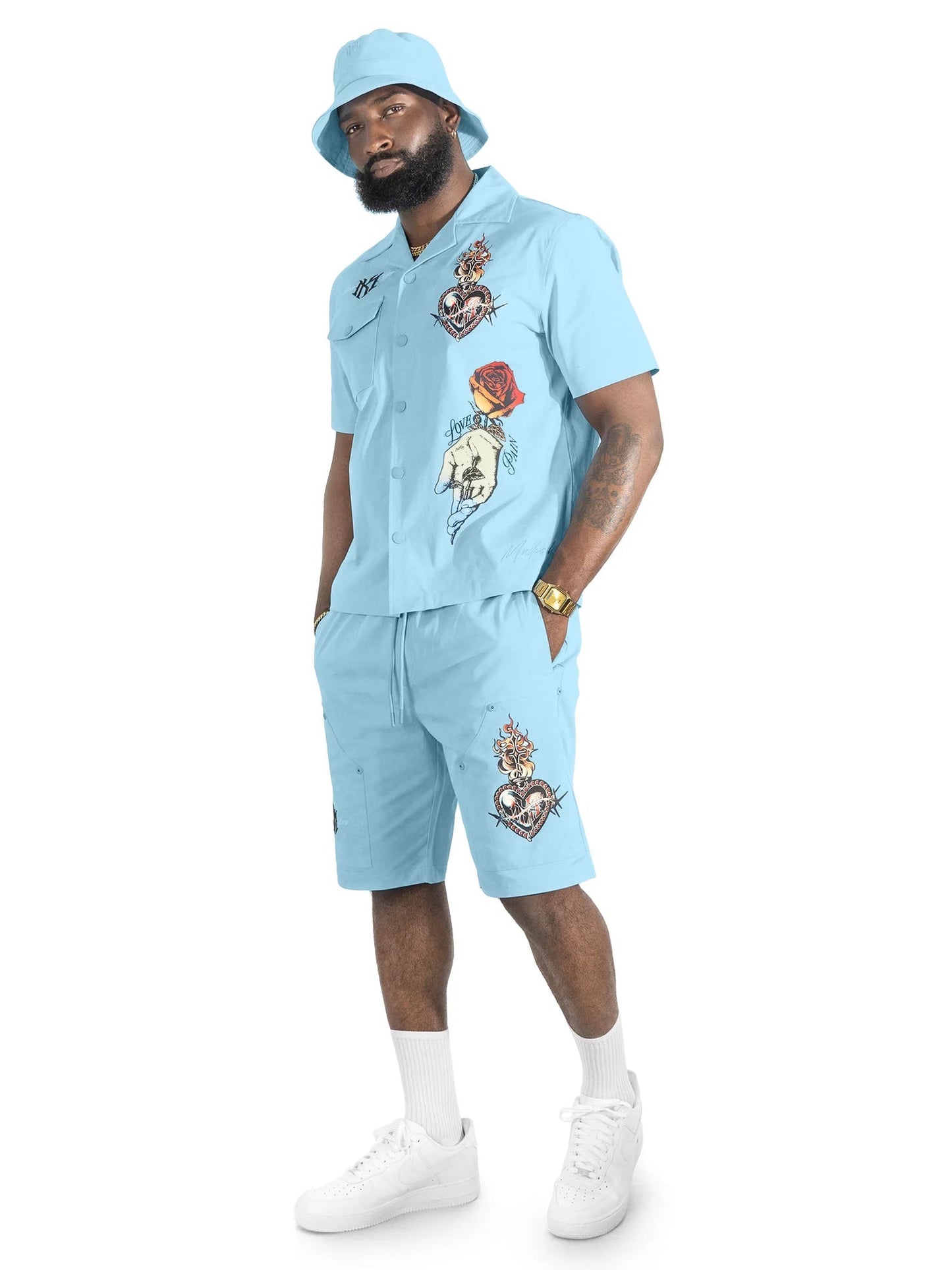 Makobi Vivere Twill Short Set from On Time Fashions – Short Set by Makobi, Birmingham AL’s 1 fashion store and premier destination for streetwear, suits, kids fashion, and big & tall