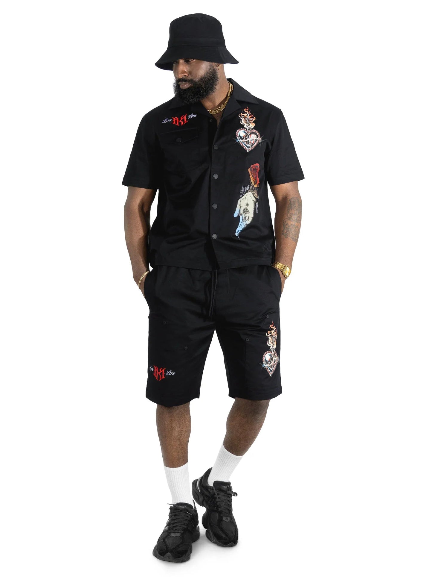 Makobi Vivere Twill Short Set from On Time Fashions – Short Set by Makobi, Birmingham AL’s 1 fashion store and premier destination for streetwear, suits, kids fashion, and big & tall