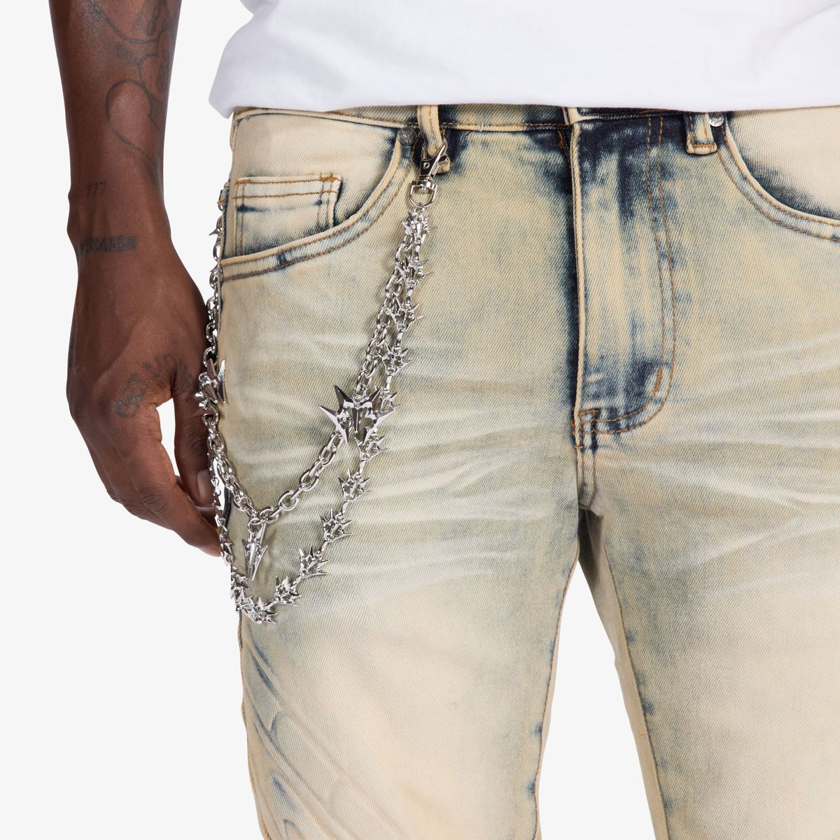 Melee Denim Musashi Embossed Jeans – view 3