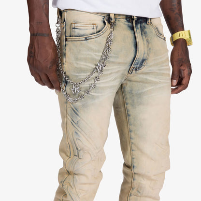 Melee Denim Musashi Embossed Jeans – view 2