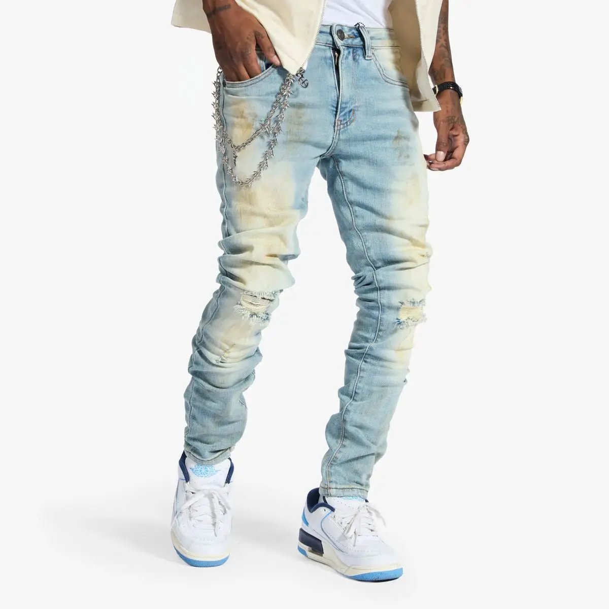 Melee Denim Recess Skinny Jeans – Blue Earth
