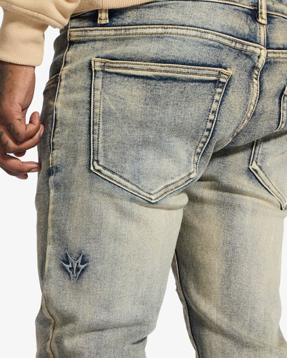 Melee Denim Saladin Jeans from On Time Fashions – jeans by House of Rio Holdings, Birmingham AL’s 1 fashion store and premier destination for streetwear, suits, kids fashion, and big & tall