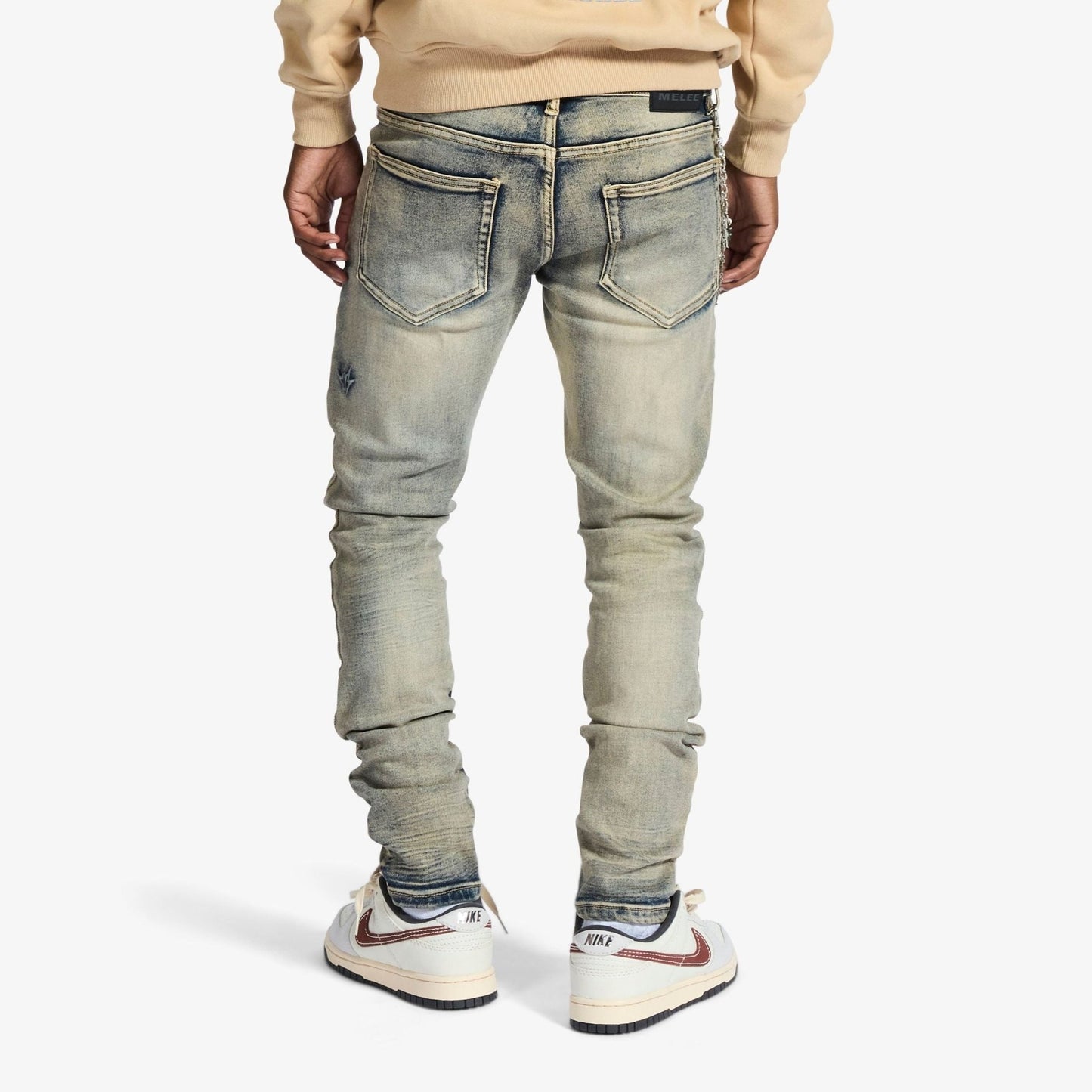 Melee Denim Saladin Jeans from On Time Fashions – jeans by House of Rio Holdings, Birmingham AL’s 1 fashion store and premier destination for streetwear, suits, kids fashion, and big & tall