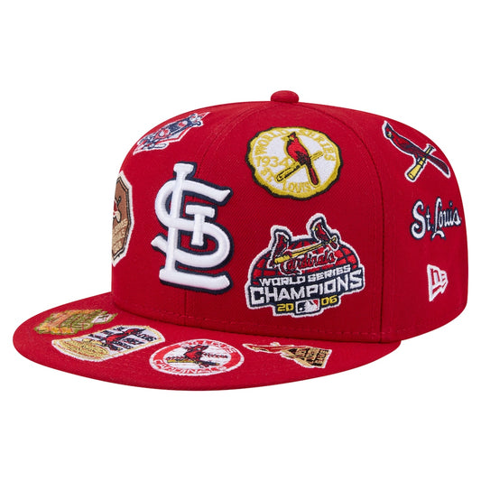 New Era 59Fifty St. Louis Cardinals All Over Logo Fitted