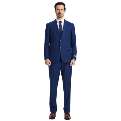 Men's Stacy Adams Hybrid-Fit 3pc Notch Lapel Suit Set, Jacket Vest and Pants from On Time Fashions – Mens-Suits by Stacy Adams, Birmingham AL’s 1 fashion store and premier destination for streetwear, suits, kids fashion, and big & tall