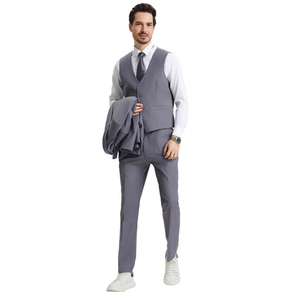 Men's Stacy Adams Hybrid-Fit 3pc Notch Lapel Suit Set, Jacket Vest and Pants from On Time Fashions – Mens-Suits by Stacy Adams, Birmingham AL’s 1 fashion store and premier destination for streetwear, suits, kids fashion, and big & tall