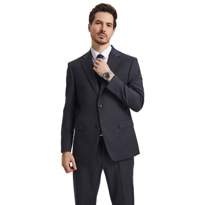 Men's Stacy Adams Hybrid-Fit 3pc Notch Lapel Suit Set, Jacket Vest and Pants from On Time Fashions – Mens-Suits by Stacy Adams, Birmingham AL’s 1 fashion store and premier destination for streetwear, suits, kids fashion, and big & tall