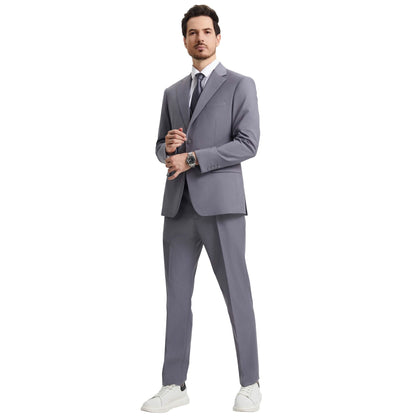 Men's Stacy Adams Hybrid-Fit 3pc Notch Lapel Suit Set, Jacket Vest and Pants from On Time Fashions – Mens-Suits by Stacy Adams, Birmingham AL’s 1 fashion store and premier destination for streetwear, suits, kids fashion, and big & tall