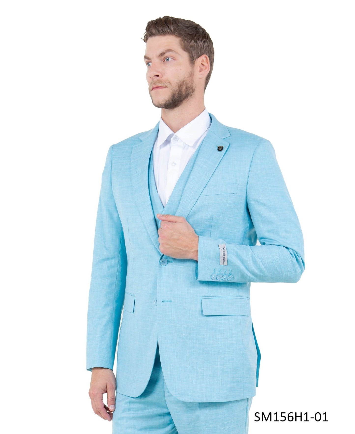 Mens Suit Solid by Stacy Adams from On Time Fashions – Mens-suit by Stacy Adams, Birmingham AL’s 1 fashion store and premier destination for streetwear, suits, kids fashion, and big & tall