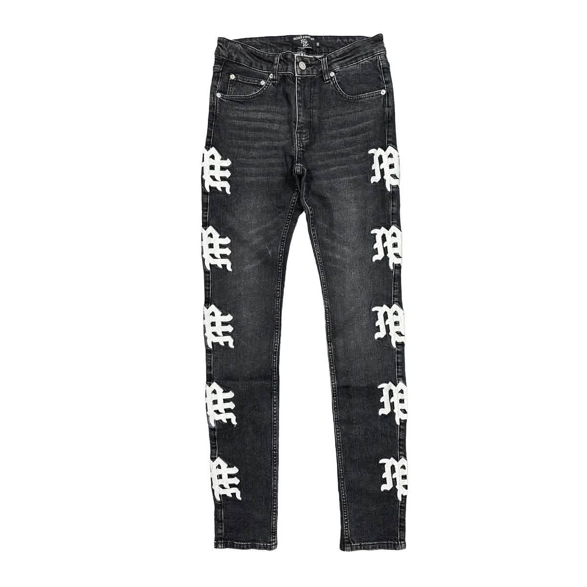 Mixed Emotion Monogram Denim from On Time Fashions – Jeans by Mixed Emotion, Birmingham AL’s 1 fashion store and premier destination for streetwear, suits, kids fashion, and big & tall