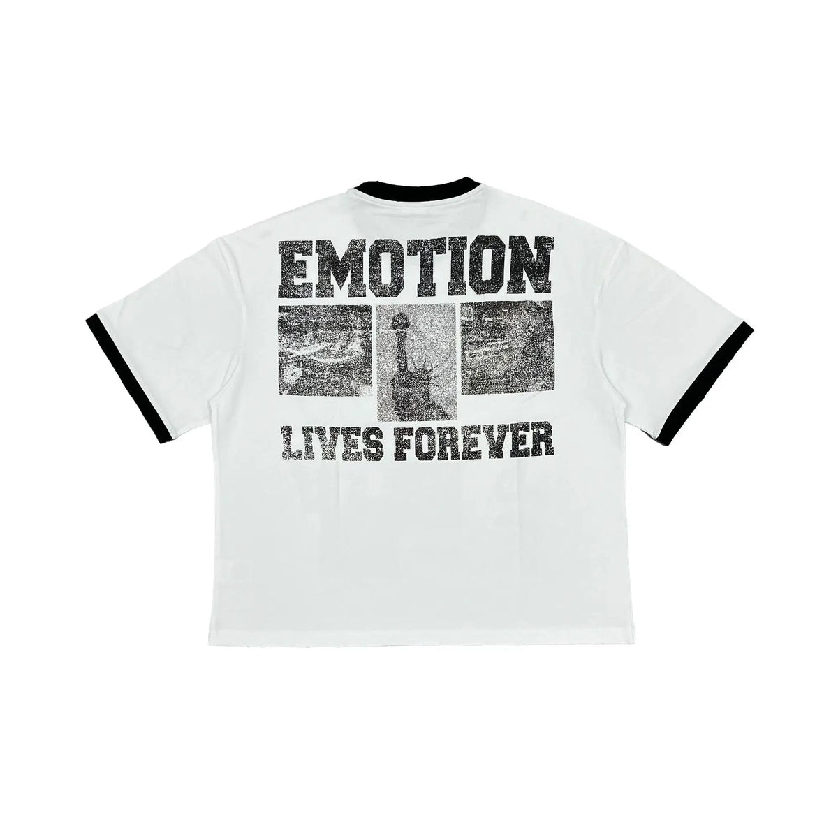 Mixed Emotion Secret Graphic Tee - White/Black