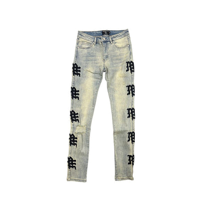 Mixed Emotion Monogram Denim