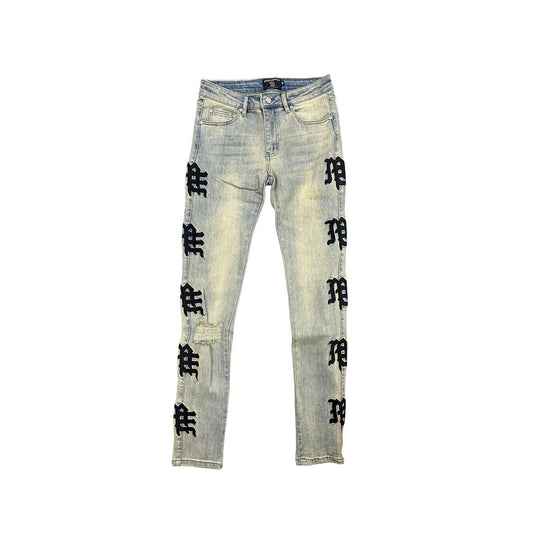 Mixed Emotion Monogram Denim