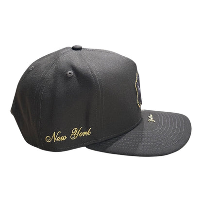 New Era Yankees Visor Pin 9FIFTY A-Frame Snapback – Walnut – side view