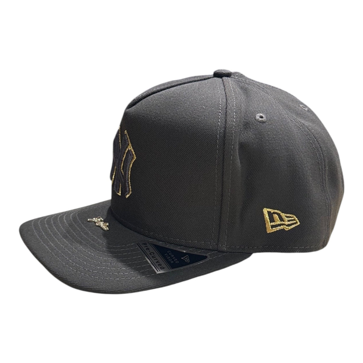 New Era Yankees Visor Pin 9FIFTY A-Frame Snapback – Walnut – rear snap closure