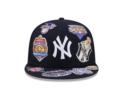New Era 59Fifty New York Yankees All Over Logo Fitted from On Time Fashions – Fitted Caps & Snapbacks by New Era, Birmingham AL’s 1 fashion store and premier destination for streetwear, suits, kids fashion, and big & tall
