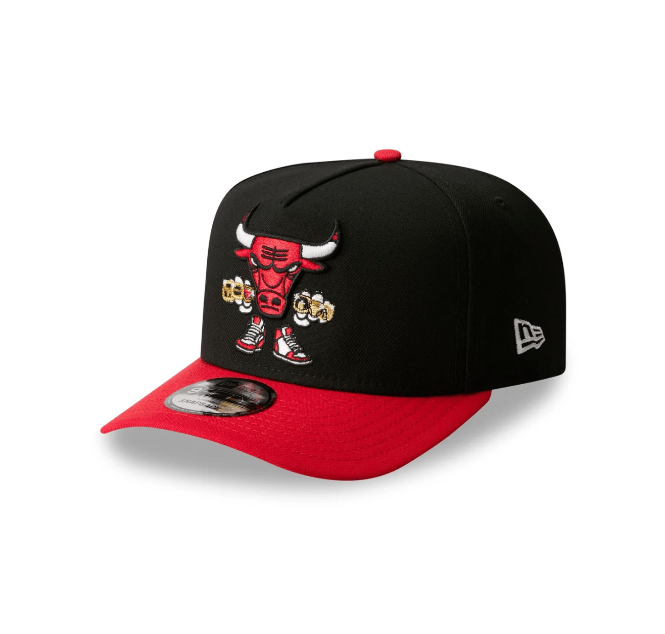 New Era 9Fifty A-Frame Chicago Bulls Cartoon Snapback from On Time Fashions – Fitted Caps & Snapbacks by New Era, Birmingham AL’s 1 fashion store and premier destination for streetwear, suits, kids fashion, and big & tall