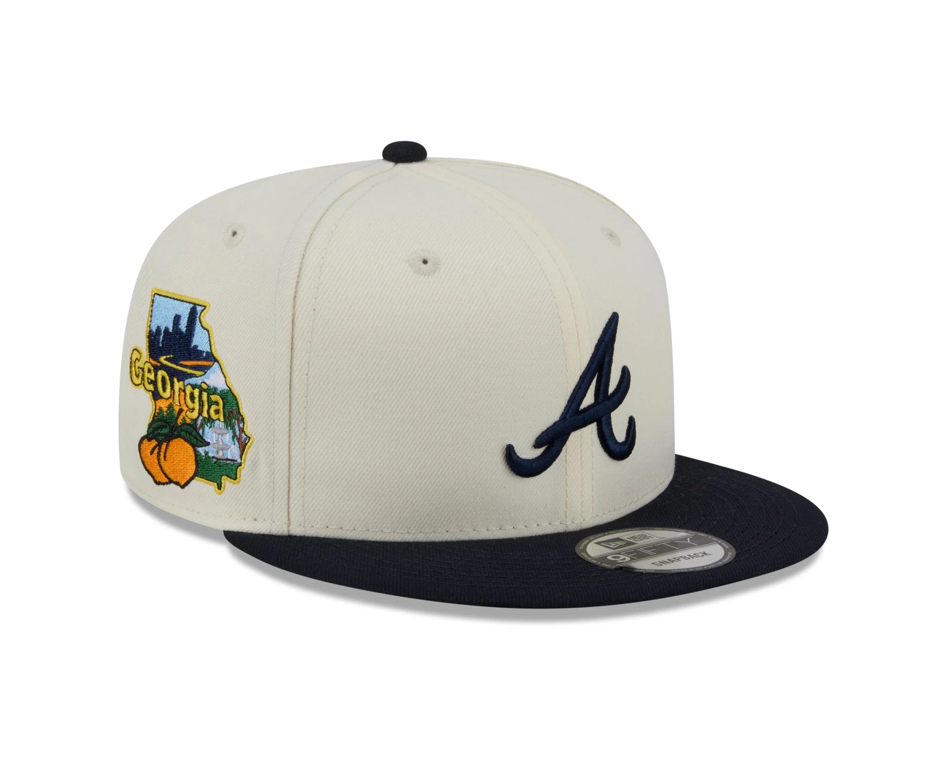 New Era 9Fifty Atlanta Braves Localized State Snapback from On Time Fashions – Fitted Caps & Snapbacks by New Era, Birmingham AL’s 1 fashion store and premier destination for streetwear, suits, kids fashion, and big & tall