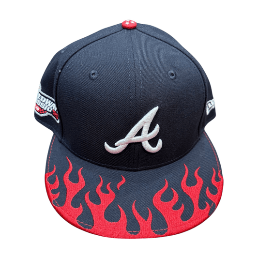 New Era 9Fifty Atlanta Braves Snapback from On Time Fashions – Fitted Caps & Snapbacks by New Era, Birmingham AL’s 1 fashion store and premier destination for streetwear, suits, kids fashion, and big & tall