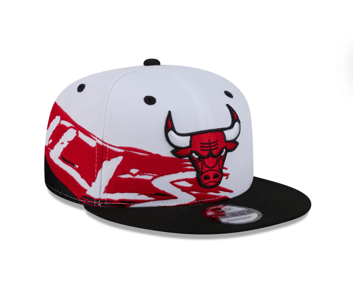 New Era 9Fifty Chicago Bulls Swept Snapback from On Time Fashions – Fitted Caps & Snapbacks by New Era, Birmingham AL’s 1 fashion store and premier destination for streetwear, suits, kids fashion, and big & tall