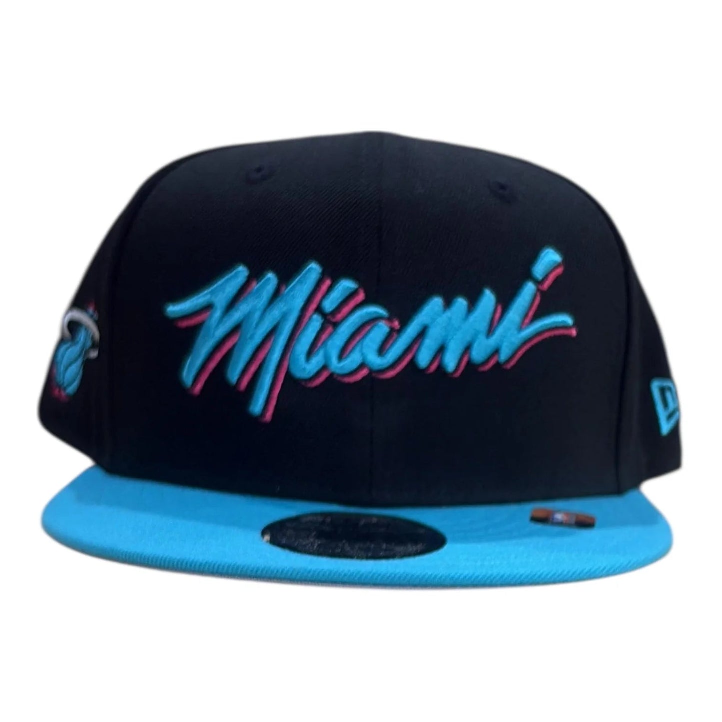 New Era 9Fifty NBA '25 City Edition Miami Heat Snapback from On Time Fashions – Fitted Caps & Snapbacks by New Era, Birmingham AL’s 1 fashion store and premier destination for streetwear, suits, kids fashion, and big & tall
