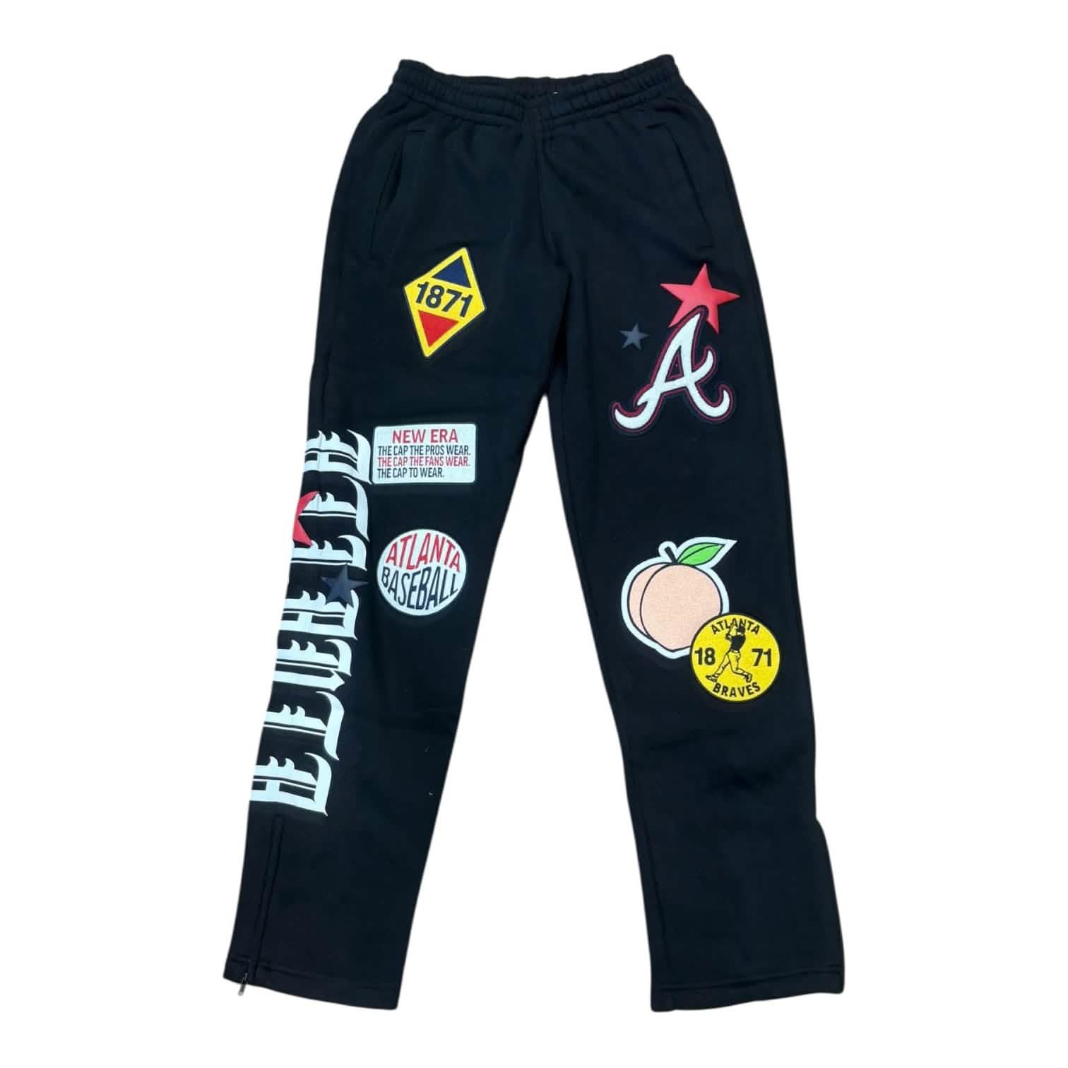 New Era Atlanta Braves UpThre Sweatsuit from On Time Fashions – Sweatsuit by New Era, Birmingham AL’s 1 fashion store and premier destination for streetwear, suits, kids fashion, and big & tall