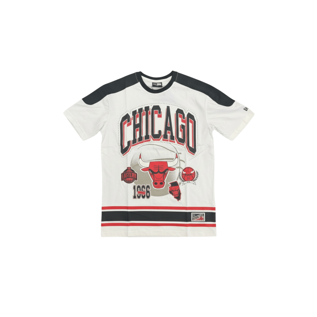 New Era Chicago Bulls Sport Classic Vintage T-Shirt from On Time Fashions – Tee by New Era, Birmingham AL’s 1 fashion store and premier destination for streetwear, suits, kids fashion, and big & tall