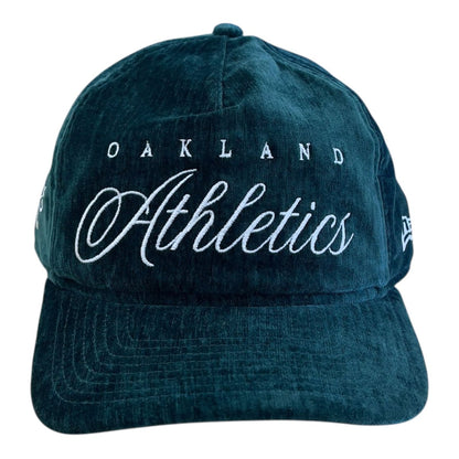 New Era Team Script Oakland Athletics Snapback from On Time Fashions – Fitted Caps & Snapbacks by New Era, Birmingham AL’s 1 fashion store and premier destination for streetwear, suits, kids fashion, and big & tall