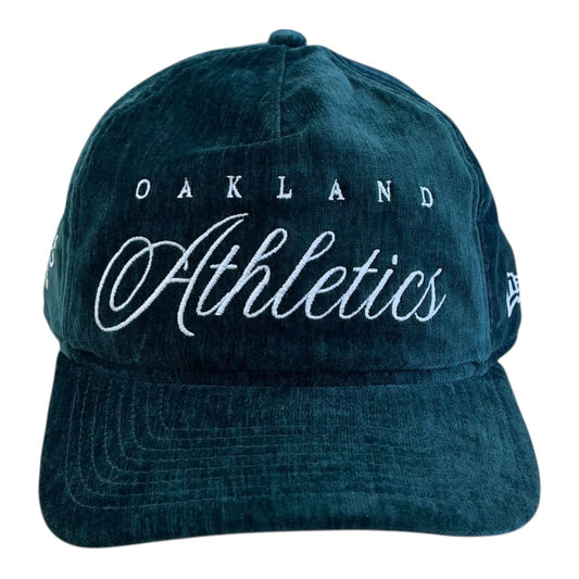New Era Team Script Oakland Athletics Snapback from On Time Fashions – Fitted Caps & Snapbacks by New Era, Birmingham AL’s 1 fashion store and premier destination for streetwear, suits, kids fashion, and big & tall