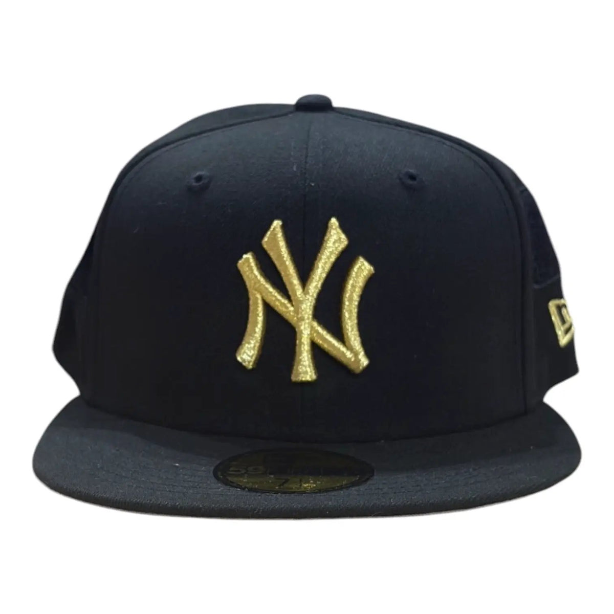 New Era Yankees F2 Injection 59FIFTY fitted hat in black and gold, front