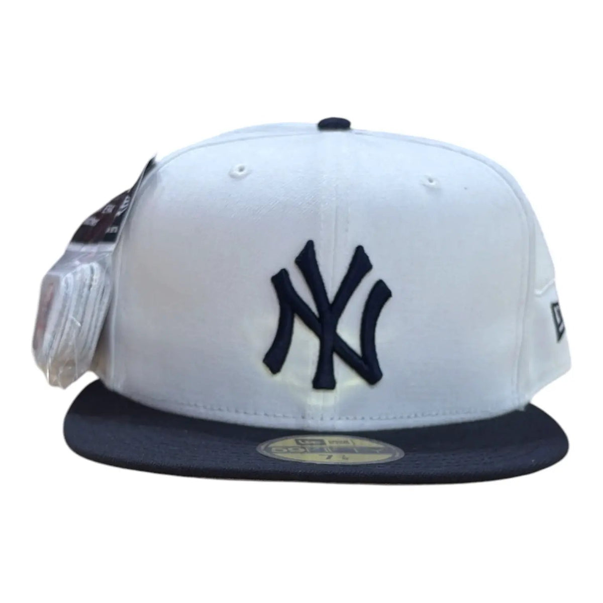 New Era Yankees F2 Injection 59FIFTY fitted hat in white and navy, front