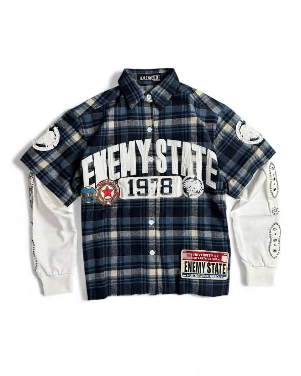 NME Enemy State Flannel by NME