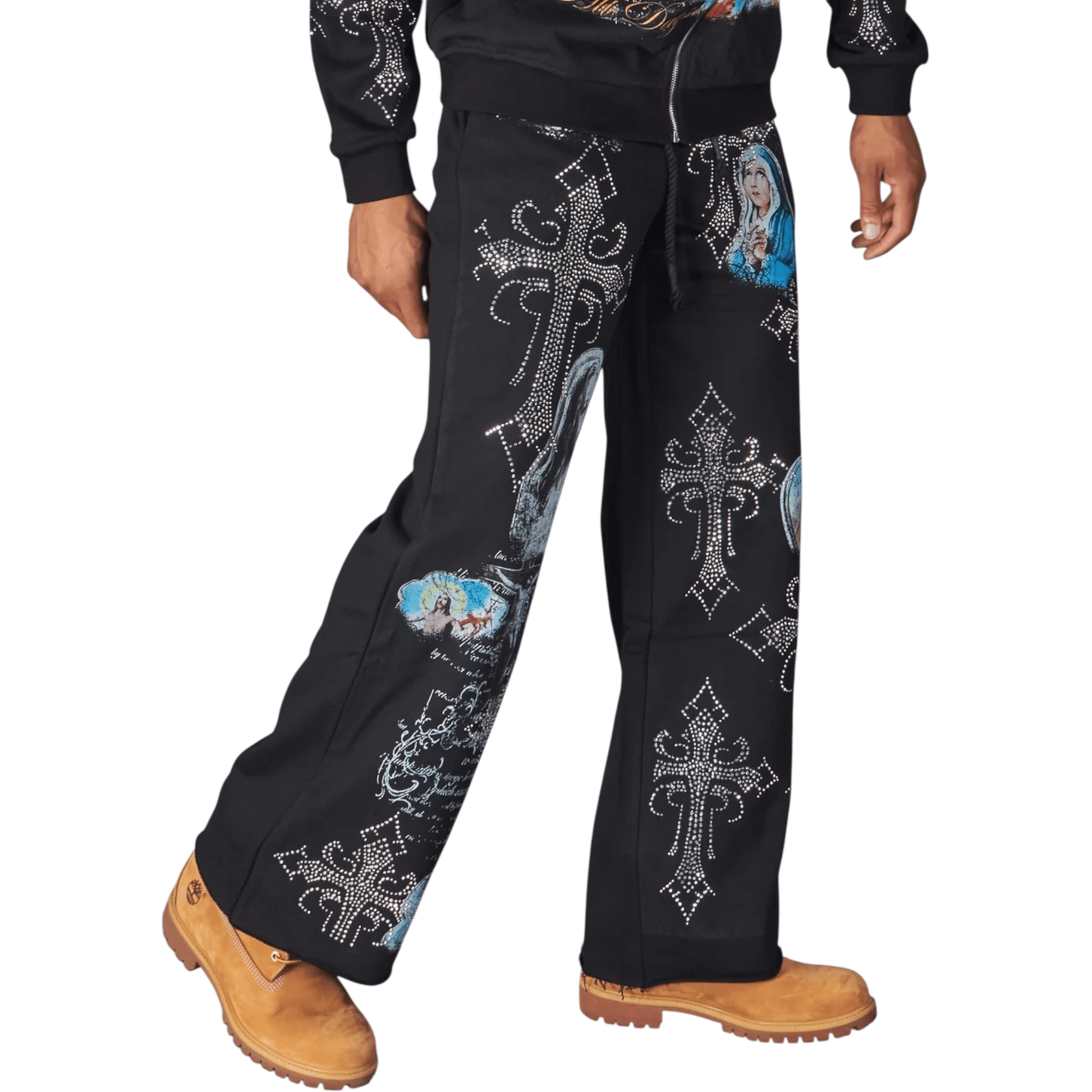 NME NYC Holy Saint Jogger Set from On Time Fashions – Streetwear Pants Set by Foreign Brands Inc, Birmingham AL’s 1 fashion store and premier destination for streetwear, suits, kids fashion, and big & tall