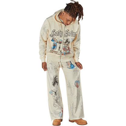 NME NYC Holy Saint Jogger Set from On Time Fashions – Streetwear Pants Set by Foreign Brands Inc, Birmingham AL’s 1 fashion store and premier destination for streetwear, suits, kids fashion, and big & tall