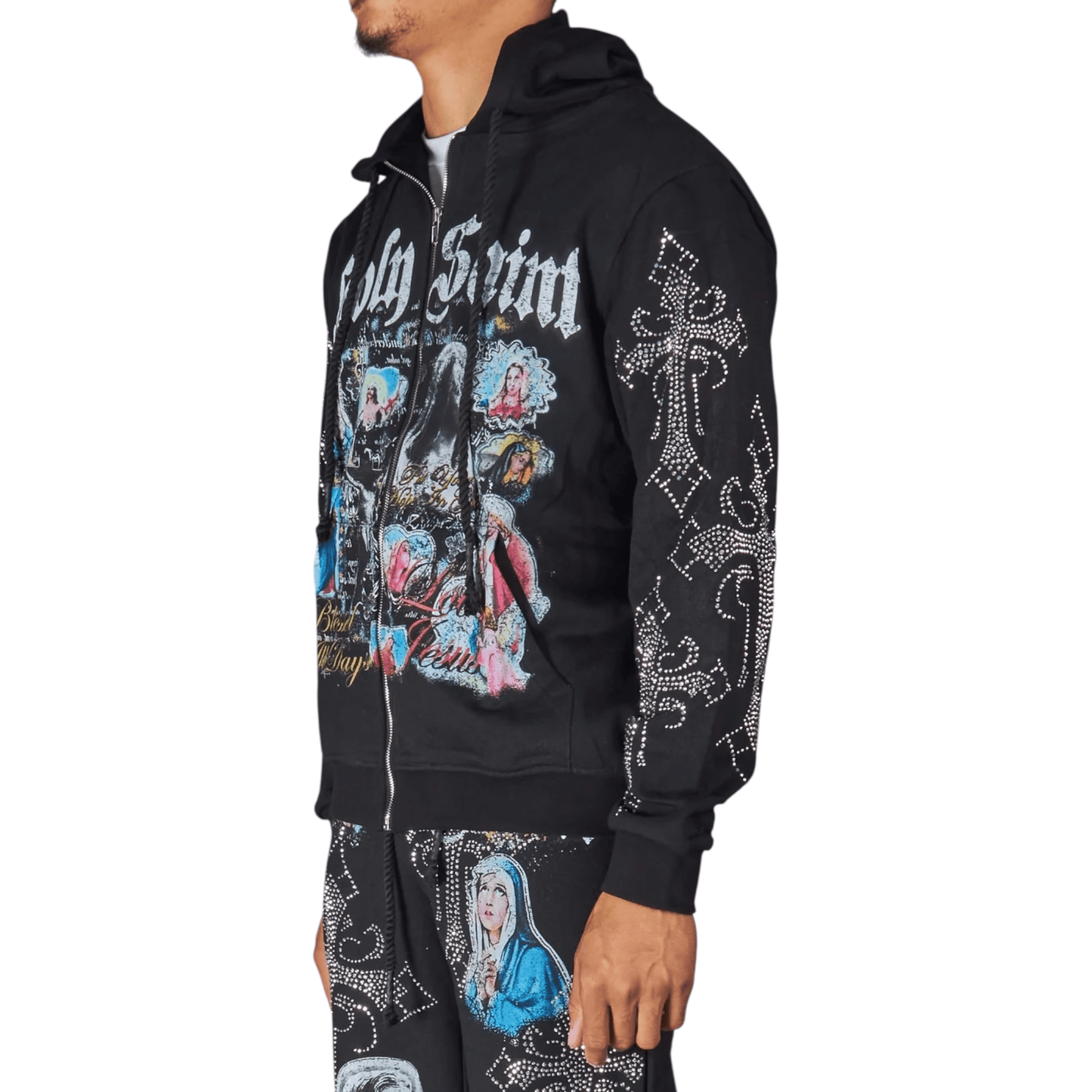 NME NYC Holy Saint Jogger Set from On Time Fashions – Streetwear Pants Set by Foreign Brands Inc, Birmingham AL’s 1 fashion store and premier destination for streetwear, suits, kids fashion, and big & tall